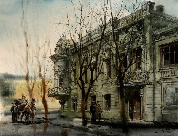 Зарисовки акварелью