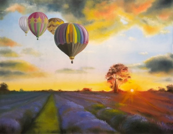 Воздушные шары над морем