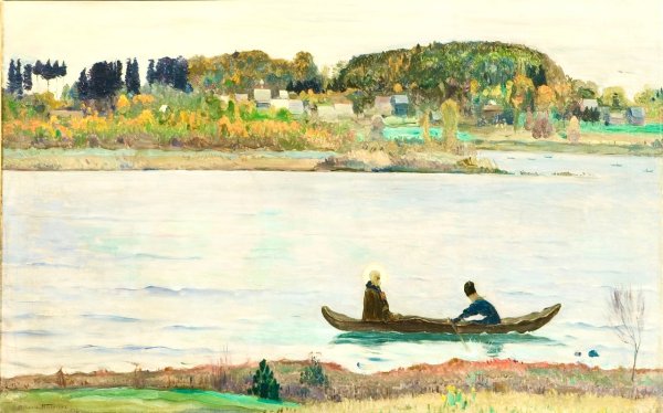 Михаил Васильевич Нестеров. «Река белая», 1909