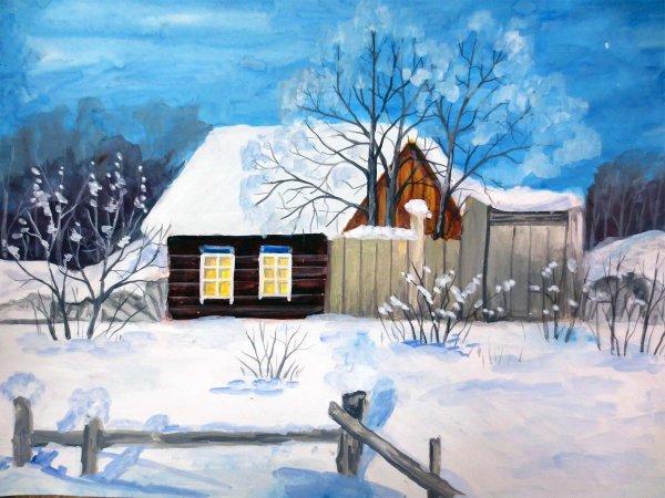 Зимний пейзаж родного края