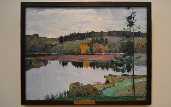 Михаил Нестеров. Осенний пейзаж . 1906. Третьяковская галерея