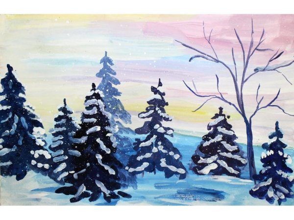 . Зимние пейзажи родной природы. 1 Класс.