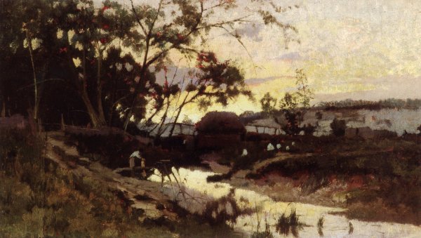 Михаил Нестеров. Осенний пейзаж. 1906.