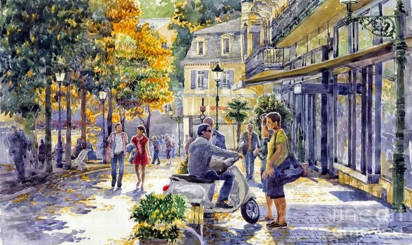 Город гуашью