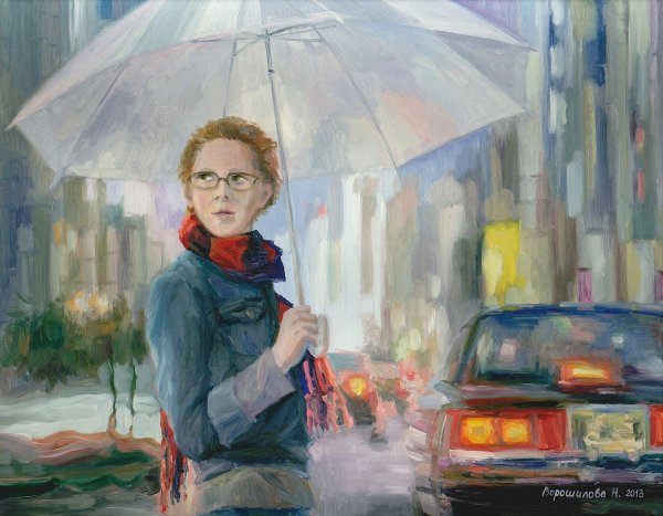 Композиция люди в городе