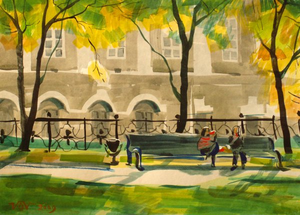 Лин Чинг че Lin Ching che тайваньский художник акварелист