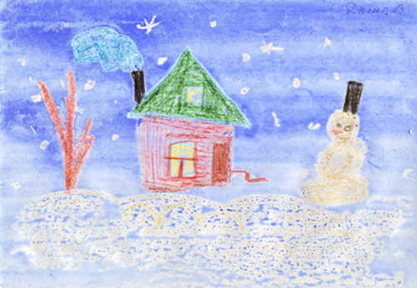 Северное сияние пластилинография