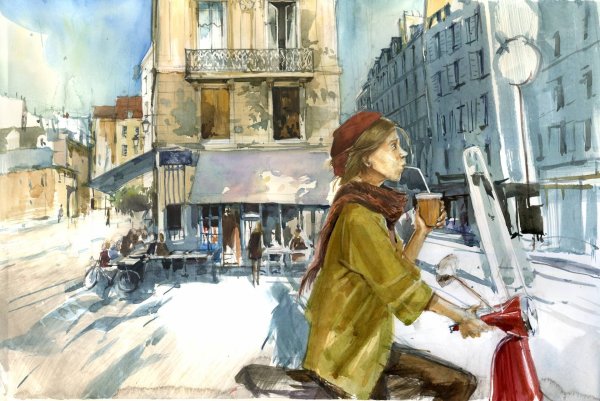 Левитан пейзаж со стаффажем