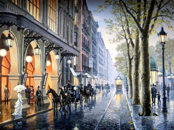 Живопись ,художник Игорь Разживин , Яузский бульвар