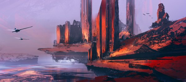 Пейзаж футуризм