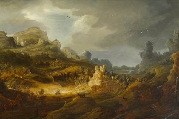 Питер Пауль Рубенс пейзаж с водопоем