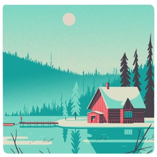 Флэт иллюстрации пейзаж