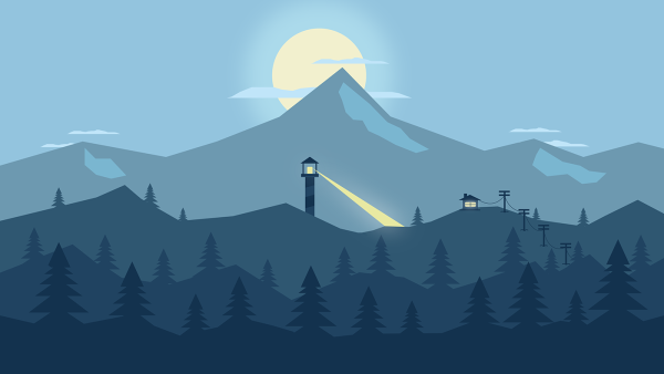 Флэт дезигн горы