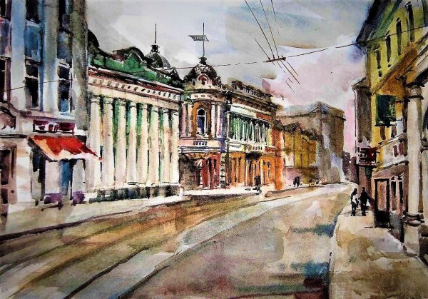 Ул Ильинская Нижний Новгород в живописи