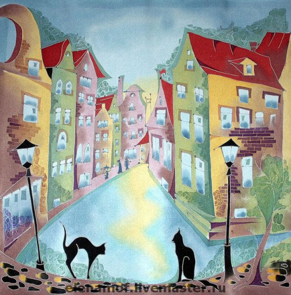 Стилизованный городской пейзаж