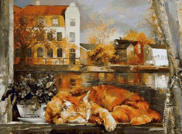 Кравченко Оксана художник рыжий кот