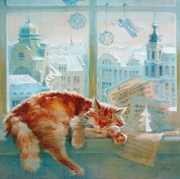 Коты художницы Марии Павловой