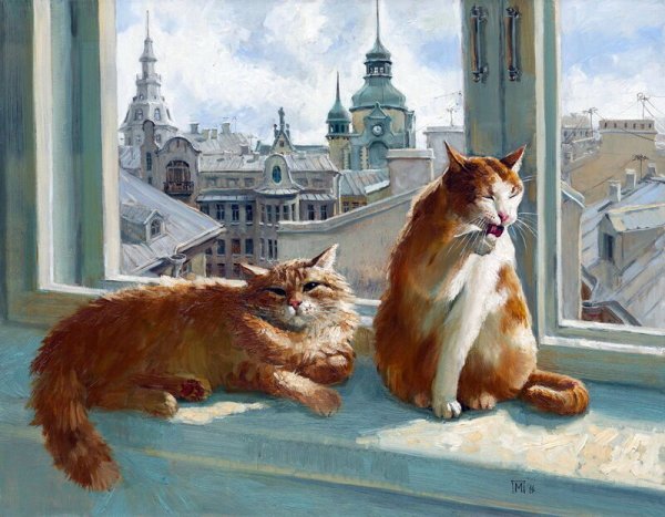 Мария Павлова художник коты