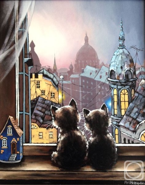 Гунин Александр картины кошек