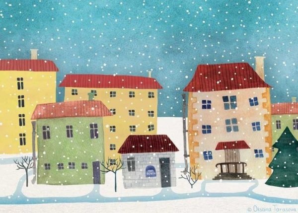 Зимний город для детей