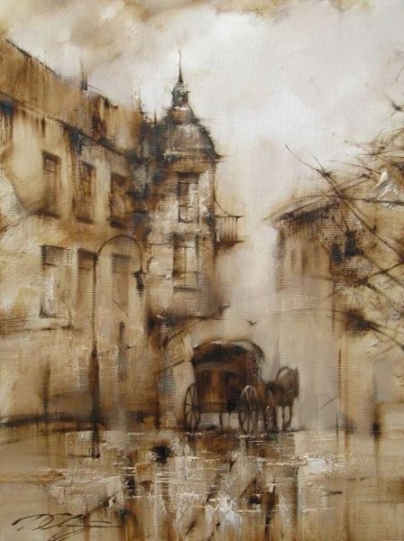 Картины пейзажи художник Денис октябрь