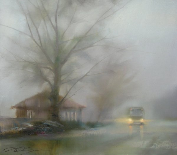 Картины пейзажи художник Денис октябрь