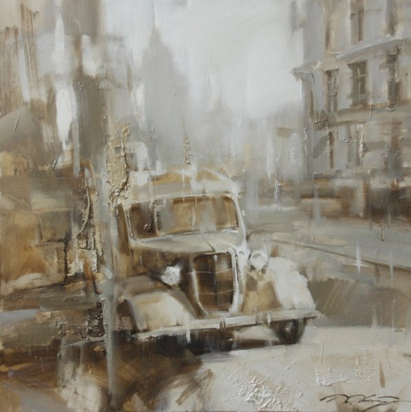 Денис октябрь художник картины старый город