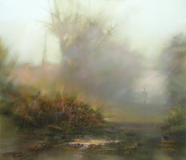 Картины пейзажи художник Денис октябрь