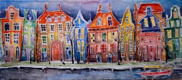 Композиция городской пейзаж