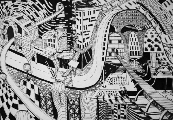 Архитектурный пейзаж Сусаренко Мария