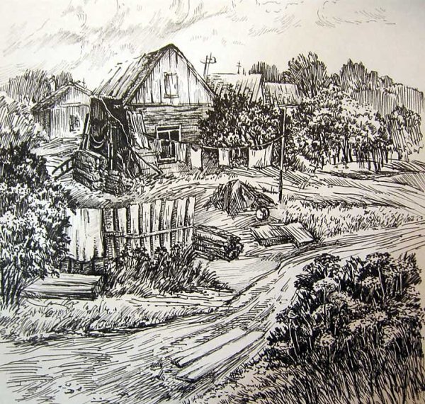 Пейзаж Графика