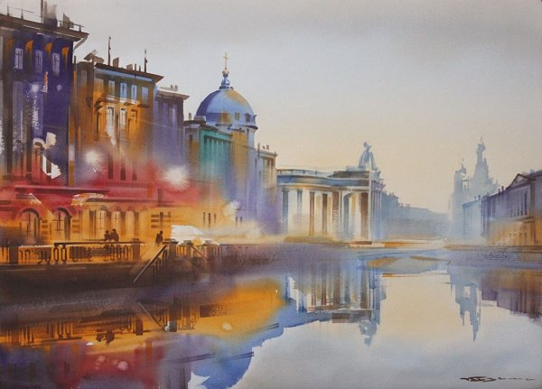 Константин Кузема акварель