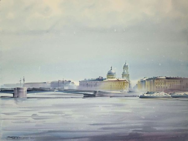Акварельный Петербург Ольги Литвиненко