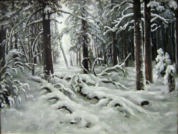 Иван Шишкин зимний лес