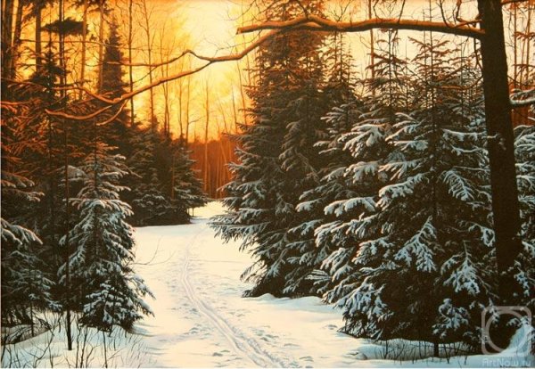 Иван Иванович Шишкин. «Лес зимой». 1884.