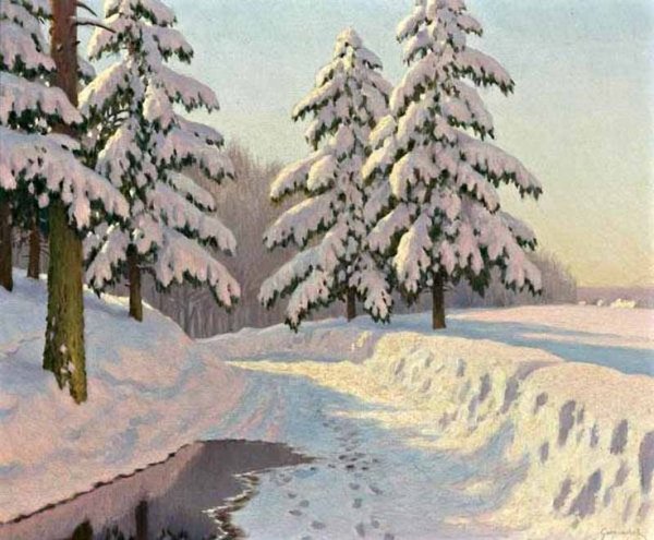 Панов Эдуард Порфирьевич зимние картины