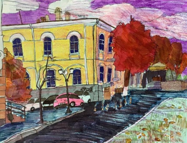 Городской пейзаж в перспективе