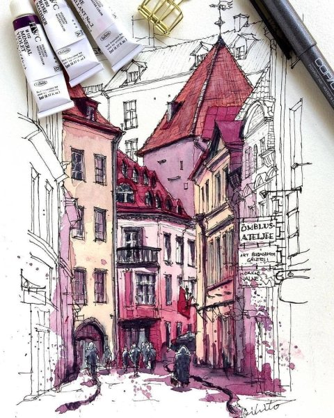 Скетчинг Нью Йорк