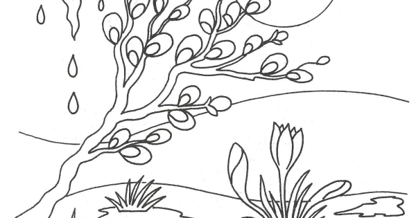 Раскраска. Весна