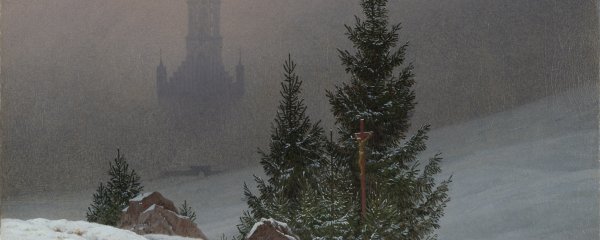 Каспар Давид Фридрих зимний пейзаж