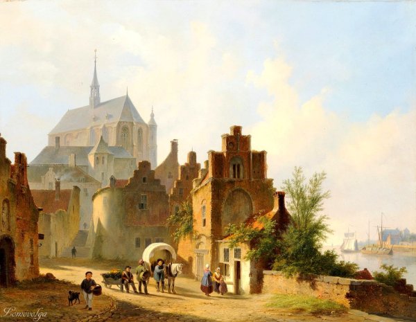 Художник Виллем Куккук Willem Koekkoek 1839-1895 Голландия