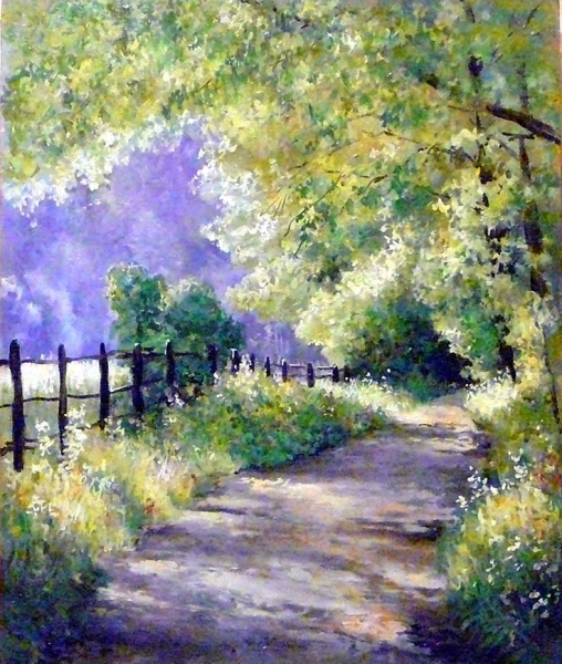 Картины Ларисы Дрюковой летний пейзаж