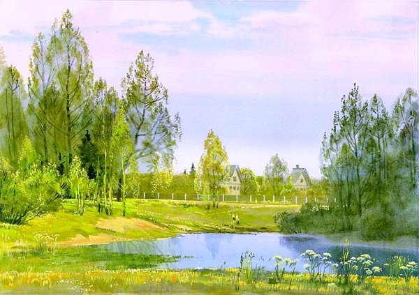 Картины художников акварелью Вячеслав Чернаков