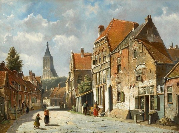 Вермеер Дельфтский вид Дельфта