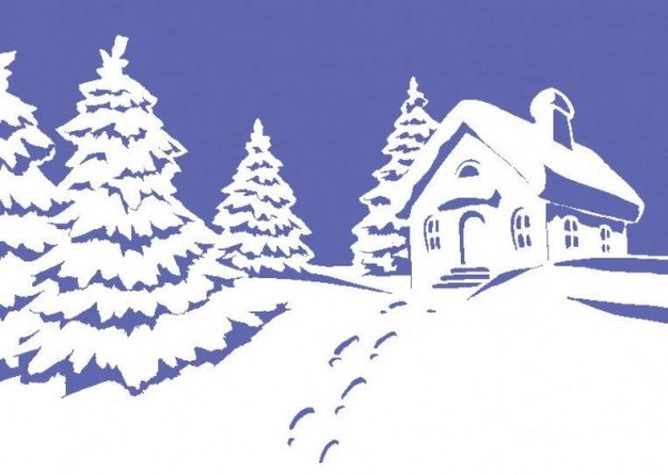 Макет зимнего леса для детского сада