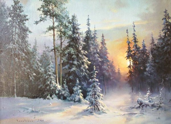 Аппликация лес