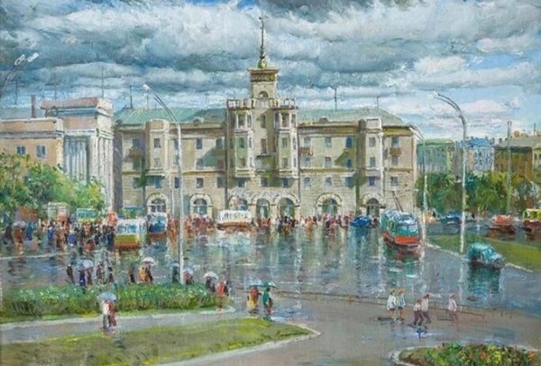 Василий Кукса городские пейзажи