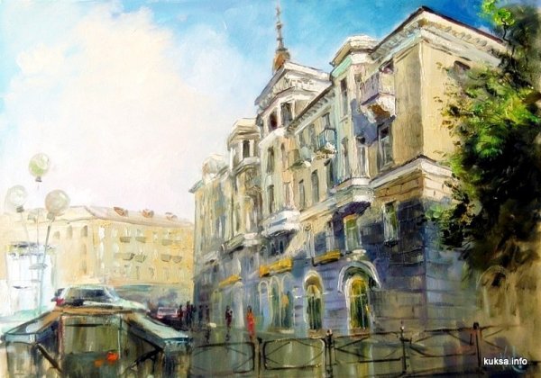 Василий Кукса городские пейзажи