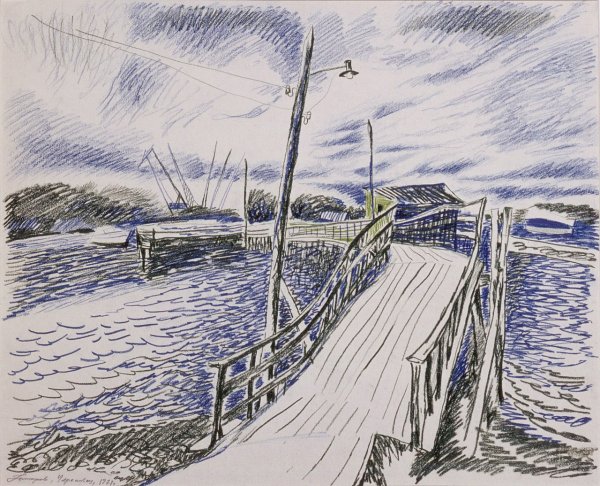 Станислав Никиреев (1932-2007) цветные карандаши