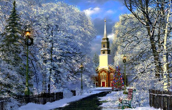 Художник Доминик Дэвисон зима